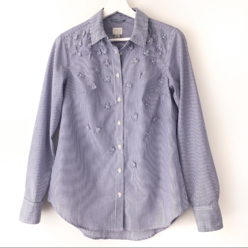 A New Day Strip Button Down Shirt